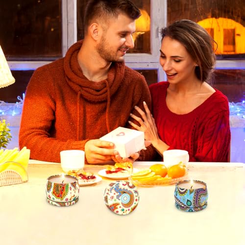 Set of 2 Scented Candles Soy Wax Aromatherapy Candles 4.4 OZ Portable Tin Candles, Gifts Basket for Christmas Thanksgiving...