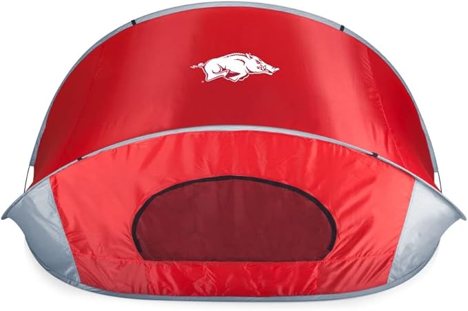 PICNIC TIME NCAA Georgia Tech Yellow Jackets Manta Portable Beach Tent, Pop Up Tent, Beach Sun Shelter Pop Up, (Gray with ...