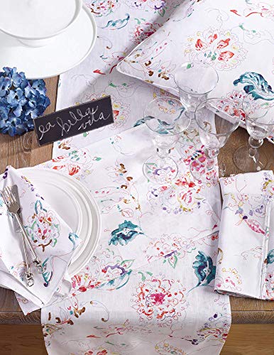 SARO LIFESTYLE - 13010.N1672B Primavera Collection Table Runner, 16" x 72", Natural