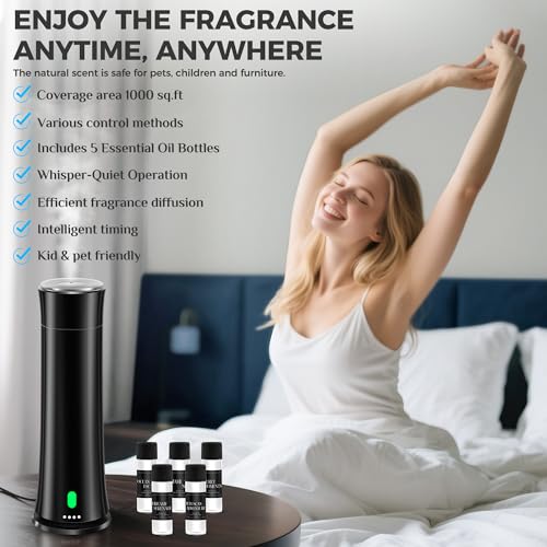 Hotel Scent Diffuser Starter Kit - 1500 Sq Ft Coverage, Hotel Scents Collection, Suitable for Waterless Diffuser Large Roo...