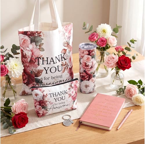 Wiwiqing 6 Pcs Employee Appreciation Gifts for Women, Thank You Gift Set for Coworker, Staff, Teacher, Nurse, Team Recogni...