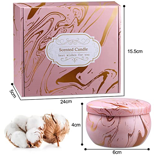 Scented Candles Gifts for Women, 2.5oz Aromatherapy Candles for Home Scented, Long Lasting Soy Wax Candle Sets for Women G...
