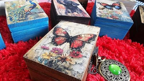 RK Collections Butterfly Trinket Box Small Jewelry Keepsake Box | Storage Box for Girls Women | Gift Idea, Animal Lover Or...