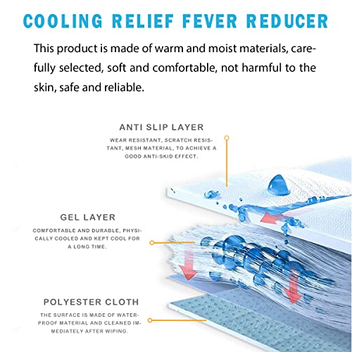 Ice Cooling Mat, Gel Cooling Cold Mat Pain Relief, Injuries Mesh Fabric Hot Cold Therapy Pack for Back, Shoulder, Knee, Be...