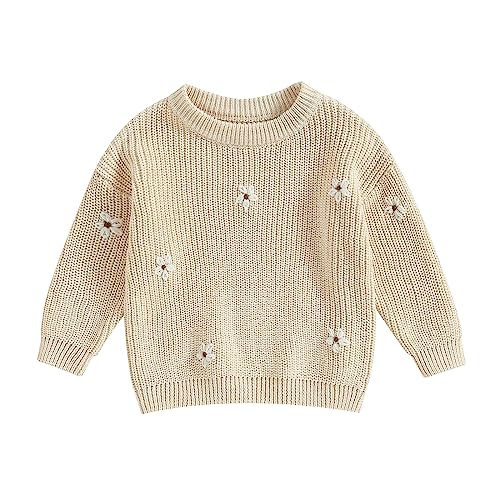 Afunbaby Baby Girl Boy Knit Sweater Blouse Pullover Sweatshirt Warm Crewneck Long Sleeve Tops for Infant Toddler