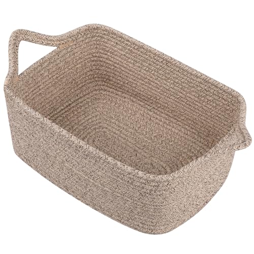 OIAHOMY Woven Basket, Gift Basket Empty with Gift Bags and Ribbons, Rope Baskets for Baby Showers, Storage Baskets with Ha...