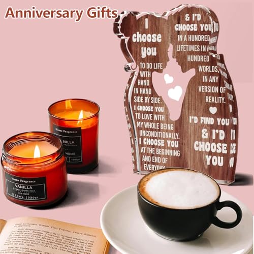 Gifts for Him Her Boyfriend Girlfriend, I Choose You Acrylic Sign Desk Decor, Birthday Gifts for Women Men, Anniversary We...