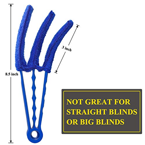 Hiware Window Blind Cleaner Duster Brush with 5 Microfiber Sleeves - Blind Cleaner Tools for Window Shutters Blind Air Con...
