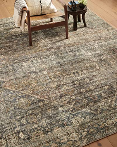 Loloi Amber Lewis Morgan Collection MOG-05 Spice/Lagoon 2'-3" x 11'-6" 38" Thick Runner Rug feat. CloudPile, Neutral, Room...