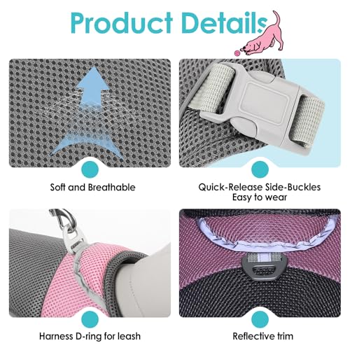 AOFITEE Cooling Vest for Dogs, Breathable Dog Cooling Vest with Harness D-Ring, Dogs UV Protection Shirt Pet Cooler Jacke...