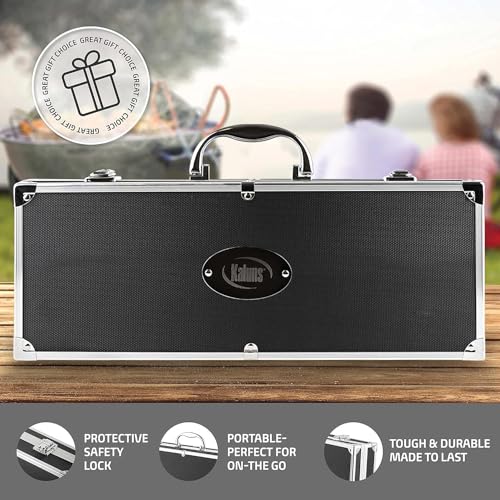 Kaluns Grilling Accessories, Dad Gifts for Fathers Day, Mothers Day Grilling Gifts, Heavy Duty Stainless Steel BBQ Tool Se...