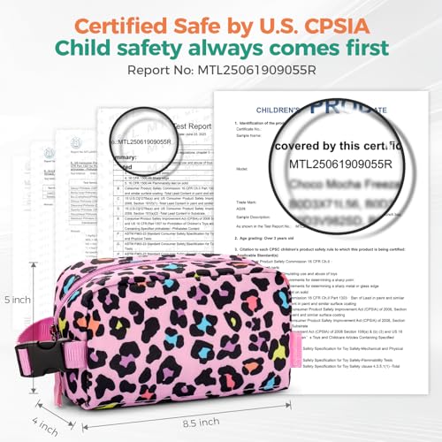 Choco Mocha Snack Bag for Kids Small Cooler Bags Insulated & Freezable Snack Bag For School Toddler Snacks Bag, Fluid Purple