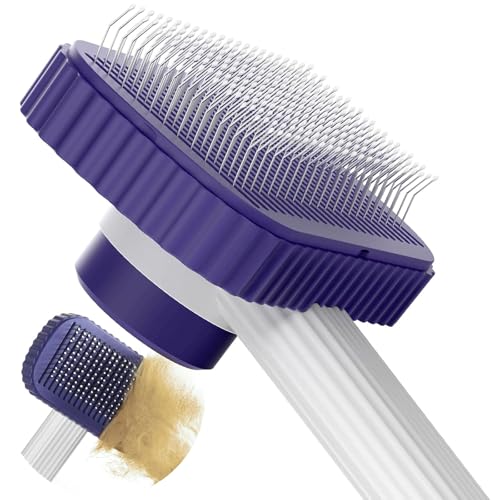 Garstor Cat brush, Cat Brush for Long or Short Haired Cats, Remove Loose Fur and Mats, Rounded Pins Reduces Painful Pullin...