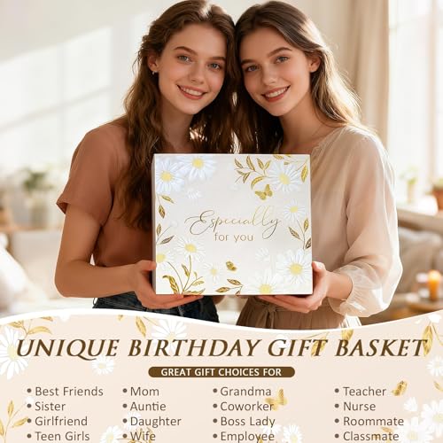 Birthday Gifts for Women Friendship, Womens Gifts for Birthdays Unique Happy Birthday Gift Basket for Best Friends Mom Sis...