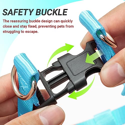 No Pull Dog Harness - Adjustable Step-in Harness & Leash Set for Small, Medium, Large Dogs - Escape Proof Soft Pet Harness...