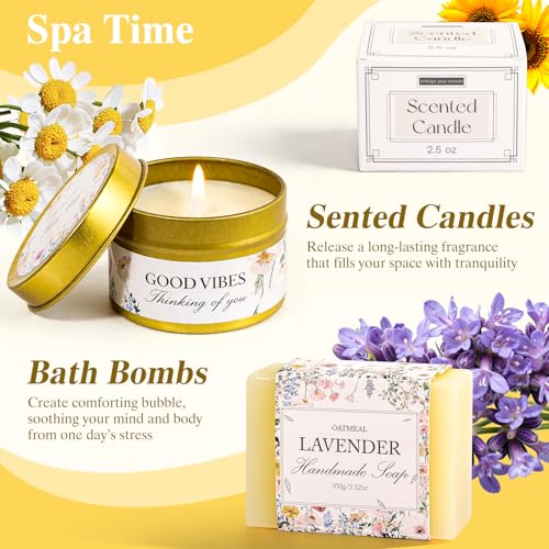 Mothers Day Gifts for Mom Grandma - Get Well Soon Gifts Baskets for Women, Sunflower Birthday Gifts Women Mom Wife Friend...