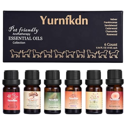 Pet Friendly Aromatherapy Essential Oils Collection,Safe for Dogs and Cats,Natural Relaxation and Stress Relief,Suitable f...
