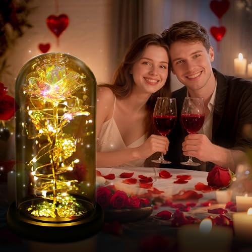 Childom Mothers Day Mom Gifts for Mom,Birthday Gifts for Women Moms Grandma,Flowers for Delivery Prime,Colorful Light Up R...