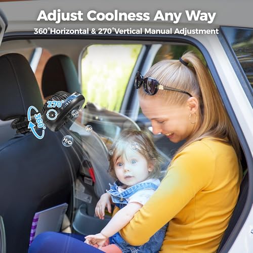 2026 Upgraded Misting Baby Stroller Fan Rechargeable, Flexible Tripod Clip for Car Seat Crib, Baby Shower Gifts & Baby Reg...
