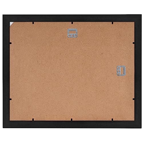 Americanflat 11x14 Diploma Frame with Shatter-Resistant Glass - Use as 8.5x11 Frame with Mat or Display 11x14 Documents Wi...