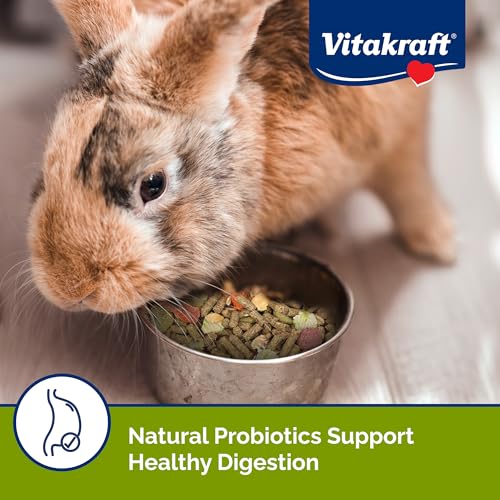 Vitakraft Menu Premium Rabbit Food - Alfalfa Pellets Blend - Vitamin and Mineral Fortified, Carrots, Greens, Grains, Fruit...