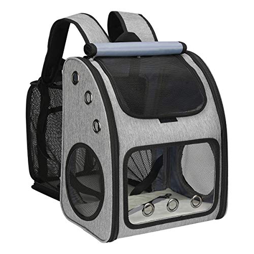 COVONO Expandable Pet Carrier Backpack for Cats, Dogs and Small Animals, Portable Pet Travel Carrier, Super Ventilated Des...