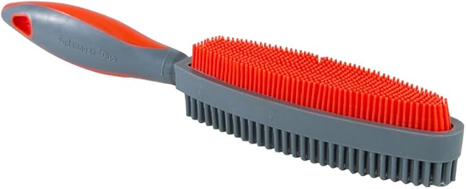 FURemover Duo Pet Hair Rubber Brush, Dual Sided to Easily Remove Fur and Lint from Clothing and Upholstery, Thick Bristles...