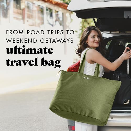Fit & Fresh Large Beach Bag for Women - Extra Large Travel Tote With Pockets