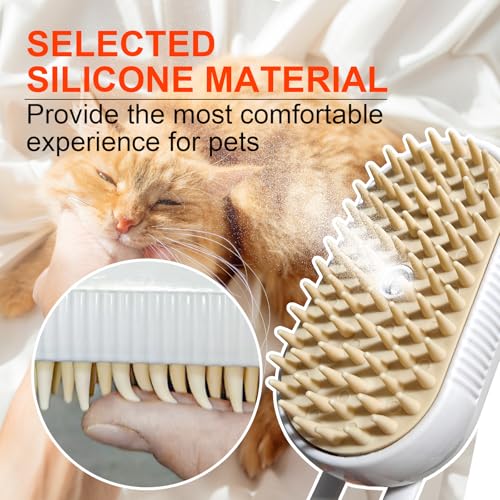 Farocup 4-in-1 Steam Brush for Dogs & Cats - Pet Grooming Brush with Steam, Deshedding, Bath Spray & Massage, Professional...