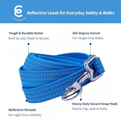 Blueberry Pet Dog Harness and Leash Set, Puppy Essentials for Large Dogs, Medium Sized Dogs, and Puppies, Reflective Dog C...