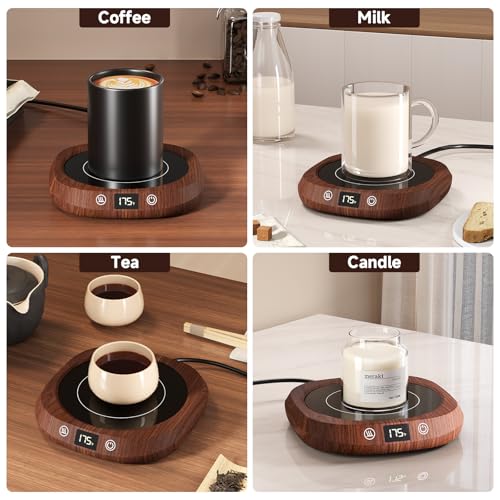 Coffee Mug Warmer - Coffee Cup Warmer for Desk Auto Shut Off, Smart Electric Candle Warmer Beverage Warmer for Coffee, Te...