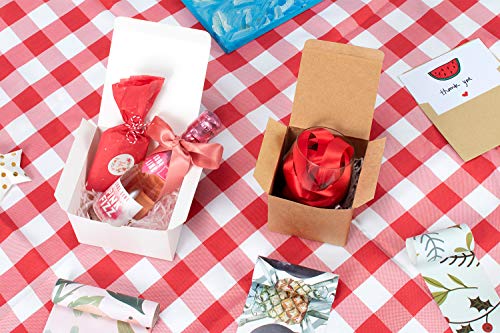 ValBox 5x5x3.5 White Gift Boxes, 20 PCS Gift Boxes with Lids for Presents, Small Bridesmaid Box for Gifts, Wedding, Crafti...
