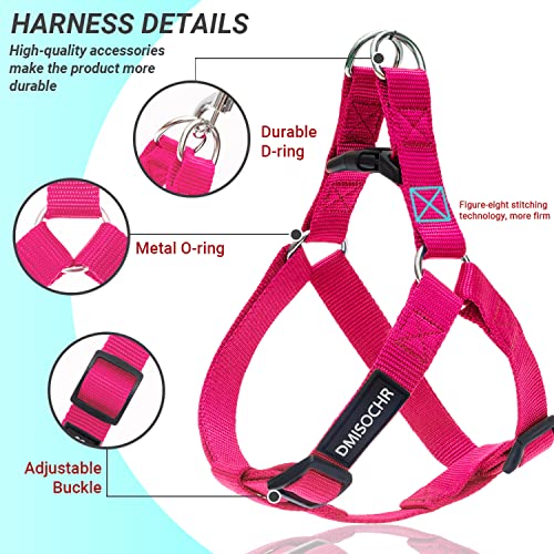 No Pull Dog Harness - Adjustable Step-in Harness & Leash Set for Small, Medium, Large Dogs - Escape Proof Soft Pet Harness...