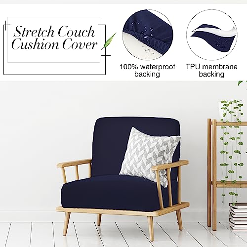 Newwiee 8Pcs Patio Cushion Covers Stretch Outdoor Cushion Cover Replacement for Patio Furniture Sofa Couch Slipcovers, Sof...