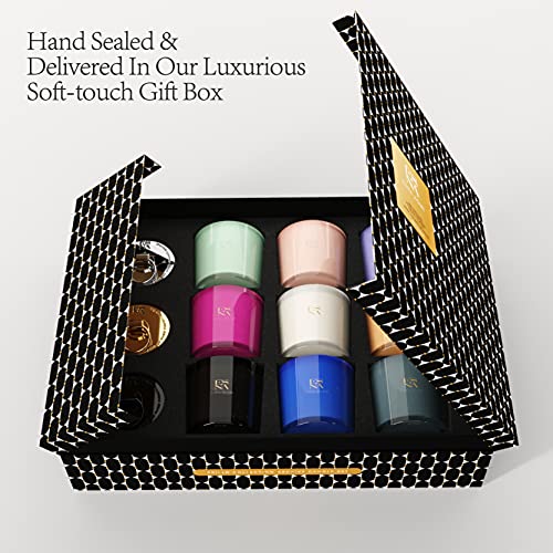 Luxury Aromatherapy Scented Candle Gift Set 9 Votive Candle Archive Set Packed to Perfection in Premium Magnetic Gift Box ...