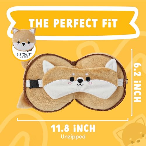 ecoZen Lifestyle Travel Pillow Set with Eye Mask - Comfort for Traveling Kids - Soft and Supportive Neck Pillow, Perfect f...