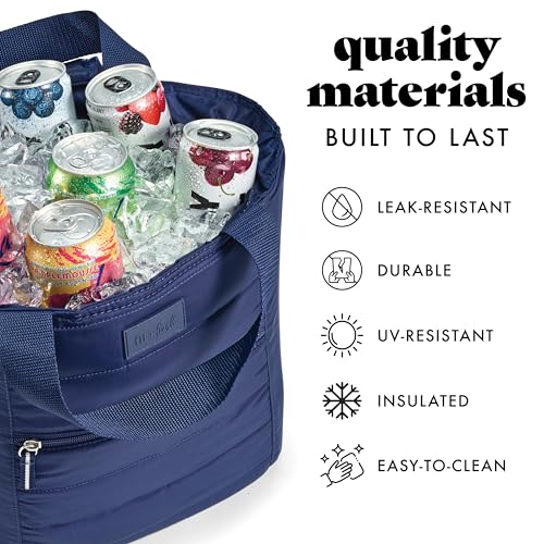 Fit & Fresh Mari Cooler Backpack for Women, Insulated Leakproof Soft Cooler Bag (12 Can), Lunch Tote, Beach Cooler, Lightw...