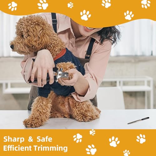 KUEIOX Dog Brush for Shedding,9 PCS in One Pet Slicker Hair Brush Kit with Pet Nail Clipper and File - Dog Cat Grooming De...