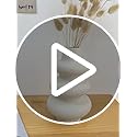 Ceramic Vases Set of 2-White Vase for Modern Home Decor, Flower Vases for Aesthetic Room Decor,Boho Decor Wedding Dinner T...