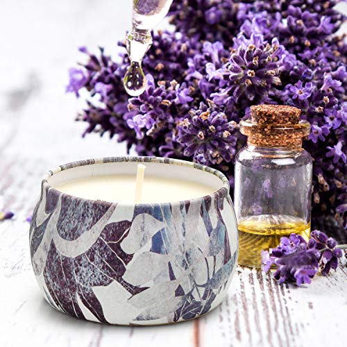YINUO LIGHT Scented Candles Gifts Set for Women Aromatherapy Candles Stress Relief, Upgraded Large Tin of Soy Candle Scent...