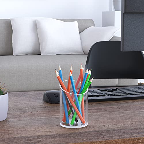 KOTEMON Pen Holder for Desk Organizer, Acrylic Makeup Brush Organizer Sanitizer Holder Pen and Pencil Holder for Office, H...
