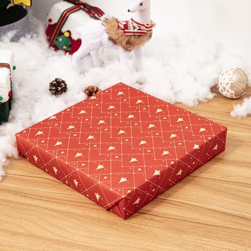 Mefleet 12x12x2 Inches Large Gift Boxes with Lids 10 Pack Flat Square Shirt Clothes Scarf Box for Christmas Presents, Holi...