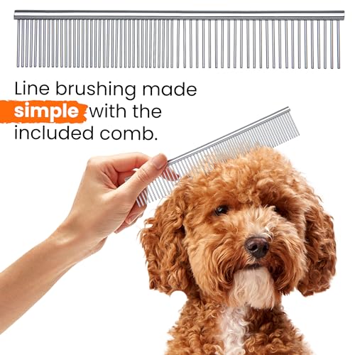 Slicker Brush for Dogs - Goldendoodle Brush with Poodle Comb and Cases Included - Goldendoodle Must Haves Grooming Tools -...