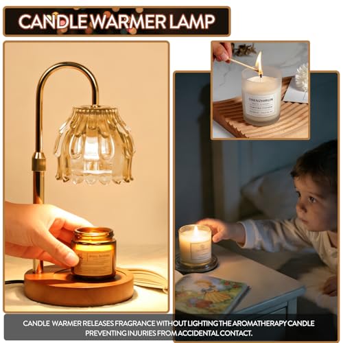 BRIGHTSHOW Candle Warmer Lamp with Timer Dimmable, Mother's Day/Birthday Gifts for Women Mom Her, House Warming Gifts New ...