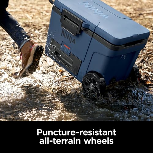Ninja | Cooler | FrostVault 45QT Cooler with Wheels | Insulated with Temp Dry Storage Drawer | Keeps Ice Cold for Days | f...