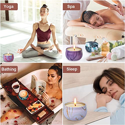 Scented Candles Gifts Set for Women, 9 Pack Aromatherapy Candles Pack Soy Wax with Essential Oil Include Lavender, Jasmine...