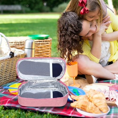 ISUSSER Breastmilk Cooler Bag with Ice Pack, Portable Insulated Breast Milk Storage Cooler Bag, Small Stylish Breastmilk S...