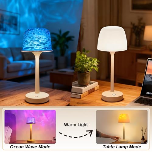 Peledic Waterproof Shower Lamp, Spa-Like Bathroom Light, Rechargeable Cordless Lamp with Touch & Remote Control, 16 Color ...