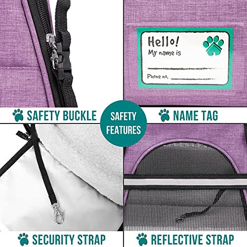 PetAmi Airline Approved Pet Carrier for Cat, Soft Sided Dog Carrier for Small Dog, Cat Travel Supply Accessories Indoor Ca...