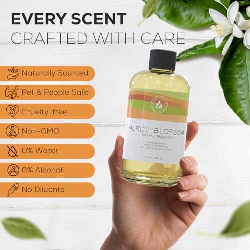 Aroma Country Neroli Blossom Diffuser Oil - Luxury Essential Oils for Diffuser Refill & Air Freshener Room Spray - Long-La...